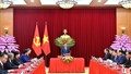 Đồng chí Thường trực Ban Bí thư tiếp Đoàn cán bộ cao cấp Đảng Nhân dân Cách mạng Lào