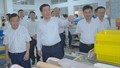 Bộ trưởng Nguyễn Hồng Diên khảo sát Trung tâm giao dịch nguyên phụ liệu, làm việc với ngành da giày 