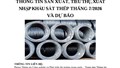 Thông tin sản xuất, tiêu thụ, xuất nhập khẩu sắt thép tháng 7/2026 và dự báo
