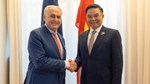 Bộ trưởng Bộ Công Thương Lê Mạnh Hùng hội đàm với Bộ trưởng Bộ Thương mại và Du lịch Australia Don Farrell