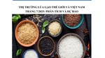 THỊ TRƯỜNG LÚA GẠO THẾ GIỚI VÀ VIỆT NAM  THÁNG 7/2025: PHÂN TÍCH VÀ DỰ BÁO