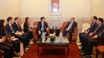 Chùm ảnh: Bộ trưởng Nguyễn Hồng Diên hội đàm với Bộ trưởng Thương mại Pakistan