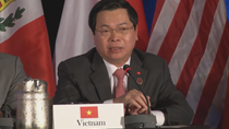 Bộ trưởng Vũ Huy Hoàng trả lời họp báo kết thúc đàm phán TPP