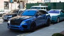 Vẻ đẹp SUV siêu sang Bentley Bentayga độ Mansory trên phố London