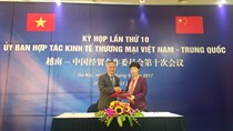 Kỳ họp lần thứ 10 Ủy ban Hợp tác kinh tế thương mại Việt Nam - Trung Quốc