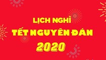 Công văn của Văn phòng Chính phủ về lịch nghỉ Tết Nguyên đán năm 2020