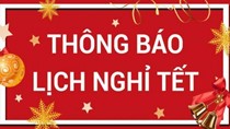 Lịch nghỉ Tết Dương lịch 2020 mới nhất