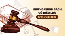 Một số chính sách mới có hiệu lực trong tháng 8/2020