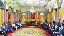 Bộ trưởng Bộ Công Thương tham dự buổi Hội đàm giữa Chủ tịch nước Lương Cường với Nhà vua Bỉ Philippe