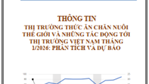 Thông tin thị trường thức ăn chăn nuôi thế giới và những tác động tới thị trường Việt Nam tháng 1/2026