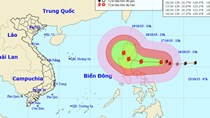 Bão giật cấp 17 đang hướng vào Biển Đông