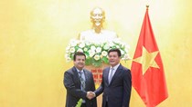 Bộ trưởng Nguyễn Hồng Diên tiếp xã giao Đại sứ Đặc mệnh toàn quyền Cộng hòa Chile tại Việt Nam