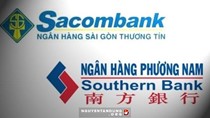 Sacombank nhận sáp nhập Southern Bank tỷ lệ hoán đổi cổ phiếu 0,75:1