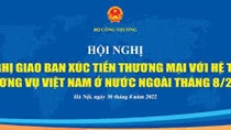 Hội nghị giao ban XTTM với hệ thống Thương vụ Việt Nam ở nước ngoài tháng 8/2022