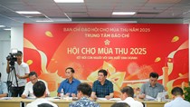 Bộ trưởng Nguyễn Hồng Diên kiểm tra tiến độ thi công Hội chợ Mùa Thu 2025
