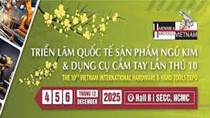 04- 06/12/2025:Triển lãm Quốc tế Dụng cụ Cầm tay và Bảo hộ lao động (VHHE 2025)