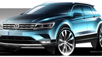 Những hình ảnh phác họa đầu tiên của Volkswagen Tiguan 2016