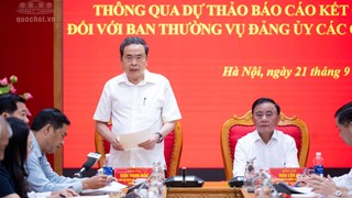 Thông qua Dự thảo báo cáo kết quả kiểm tra, giám sát đối với Ban Thường vụ Đảng ủy các cơ quan Đảng Trung ương