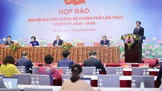 TỔNG THUẬT: Họp báo về kết quả Đại hội đại biểu Đảng bộ Chính phủ lần thứ I