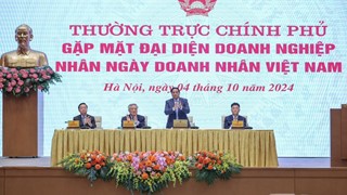 Thường trực Chính phủ gặp mặt đại diện doanh nghiệp nhân ngày Doanh nhân Việt Nam