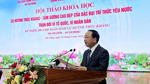Cụ Huỳnh Thúc Kháng - Tấm gương cao đẹp của bậc đại trí thức yêu nước, trọn đời vì Tổ quốc, vì nhân dân