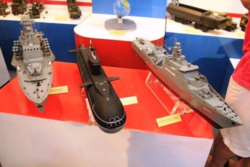 Đặc biệt, tại triển lãm cũng có góp mặt mô hình 3 vũ khí của lực lượng Hải quân Việt Nam