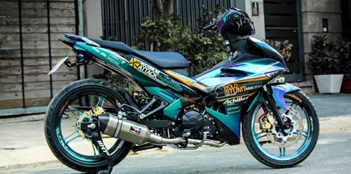 Exciter 150 mau doc cua biker Tien Giang hinh anh 1