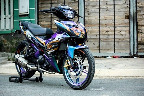 Exciter 150 mau doc cua biker Tien Giang hinh anh 2