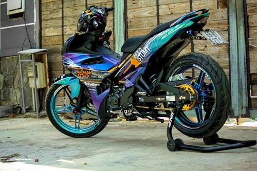 Exciter 150 mau doc cua biker Tien Giang hinh anh 7