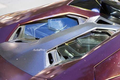 Bắt gặp Lamborghini Aventador Roadster màu cánh gián đi chơi cuối tuần - Ảnh 5.