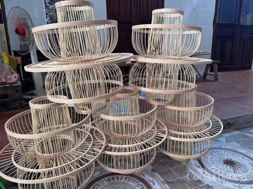 Sản phẩm lồng đèn xuất khẩu đã hoàn thiện.