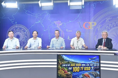 Các diễn giả tham gia toạ đàm. Ảnh: VGP.