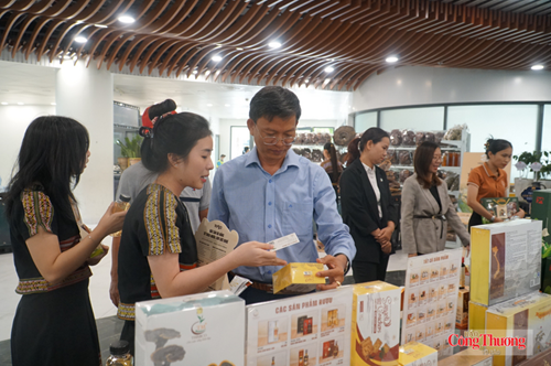 Gian hàng của TRIMICO đạt hiệu quả cao cả về mặt truyền thông lẫn doanh thu nhờ đi vào phân khúc chế biến sâu các sản phẩm từ sâm Ngọc Linh
