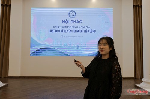Bà Đào Thị Hồng Lam, Ban Bảo vệ người tiêu dùng, Ủy ban Cạnh tranh Quốc gia chia sẻ những lưu ý quan trọng trên cơ sở quy định của Luật Bảo vệ quyền lợi người tiêu dùng năm 2023 và thực tiễn triển khai.