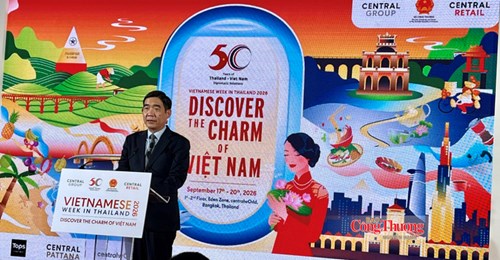 Ông Phạm Việt Hùng, Đặc mệnh toàn quyền Việt Nam tại Thái Lan phát biểu tại sự kiện.