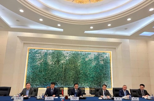 Bộ trưởng Bộ Công Thương Lê Mạnh Hùng phát biểu tại hội đàm.