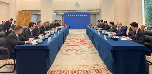 Toàn cảnh buổi hội đàm.