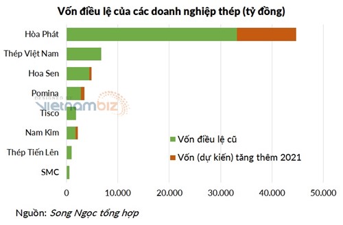 Nhiều doanh nghiệp thép tăng vốn lớn trong năm lãi đậm: Hòa Phát, Hoa Sen, Nam Kim, ... - Ảnh 2.