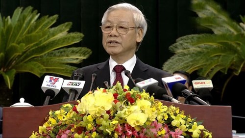Tổng Bí thư Nguyễn Phú Trọng phát biểu tại Đại hội
