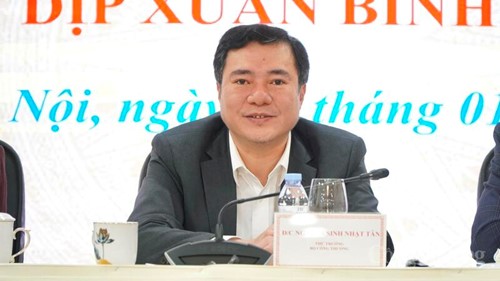 Thứ trưởng Bộ Công Thương Nguyễn Sinh Nhật Tân thông tin tới báo chí về tiến trình đàm phán Hiệp định Thương mại đối ứng Việt Nam - Hoa Kỳ