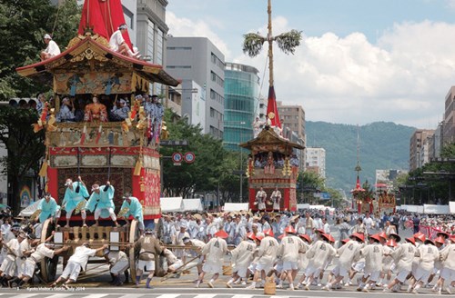 Một cảnh trong lễ hội Gion tại Kyoto, Nhật Bản. Ảnh: Kyoto.jp.