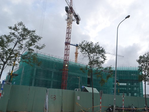 Dự án Vinmec Đà Nẵng nằm ngay nút giao thông trọng điểm của TP. Đà Nẵng. Hiện dự án đang thi công đến tầng thứ 6.