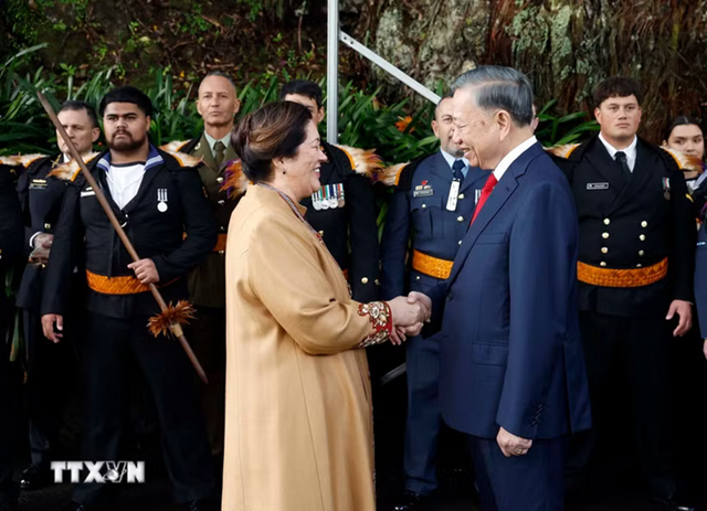 Lễ đón Tổng Bí thư, Chủ tịch nước Tô Lâm thăm cấp Nhà nước tới New Zealand