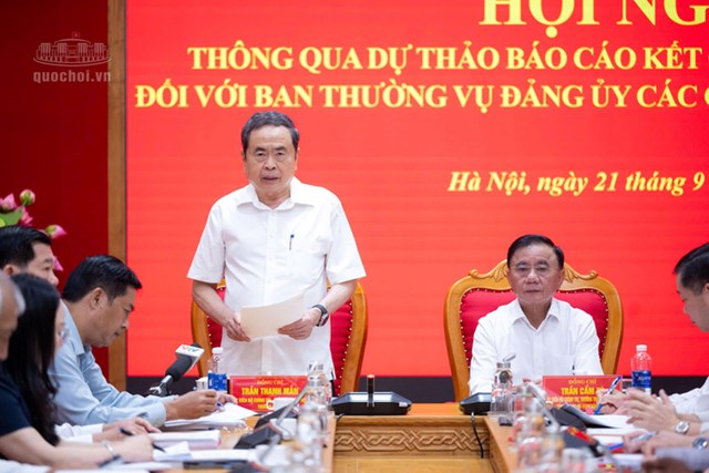 Thông qua Dự thảo báo cáo kết quả kiểm tra, giám sát đối với Ban Thường vụ Đảng ủy các cơ quan Đảng Trung ương