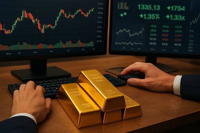 Giá vàng thế giới hôm nay 24/7: Tiếp tục trồi sụt sau phiên bán tháo