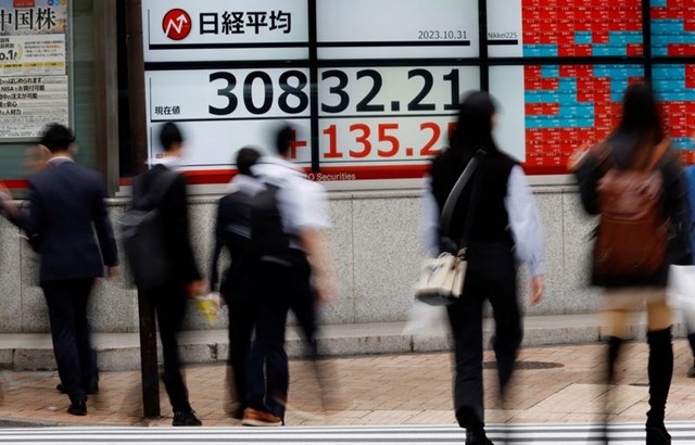 Chứng khoán Châu Á tăng điểm nhờ lợi suất trái phiếu giảm