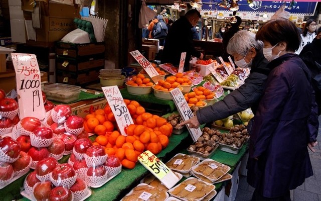 Lạm phát bán buôn của Nhật Bản tăng mạnh