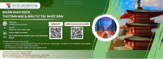 Bộ Công Thương tổ chức đoàn giao dịch thương mại, đầu tư tại Nhật Bản