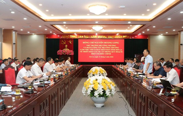 Thứ trưởng Nguyễn Hoàng Long làm việc với tỉnh Sơn La, thúc đẩy các dự án trong Quy hoạch điện VIII điều chỉnh