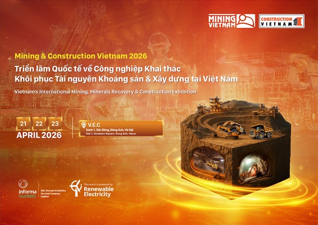 Mining & Construction Vietnam 2026: Kết nối ngành mỏ và xây dựng tại Việt Nam